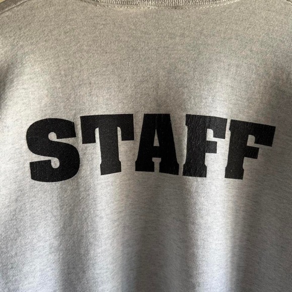 Vintage‎ 90s Oversized Distressed Gray Spike Gymwear Crewneck - Picture 6 of 6